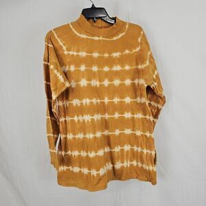 We The Free Tie Dye Over Sized Top Women's Size XS Yellow